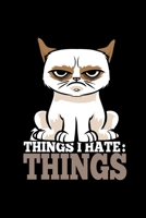 Notizbuch: Sarkasmus Katze Hasse Menschen B�se Geschenke 120 Seiten, 6X9 (Ca. A5), Karomuster 1695757092 Book Cover