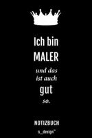 Notizbuch f�r Maler: Originelle Geschenk-Idee [120 Seiten kariertes blanko Papier] 1709841877 Book Cover