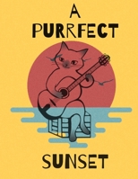 A Purrfect Sunset: Cat Workout Log Book & Habit Tracker 1654455873 Book Cover