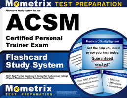 Flashcard Study System for the ACSM Certified Personal Trainer Exam: ACSM Test Practice Questions & Review for the American College of Sports Medicine Certified Personal Trainer Exam 1609710606 Book Cover