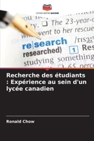 Recherche des étudiants: Expérience au sein d'un lycée canadien (French Edition) 6208205468 Book Cover