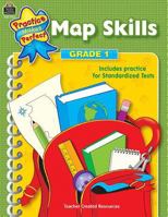 Map Skills Grade 1 (Practice Makes Perfect (Teacher Created Materials)) 0743937260 Book Cover