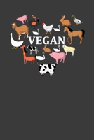 Vegan: Perfect Notebook For Vegan Activist. Cute Cream Paper 6*9 Inch With 100 Pages Notebook For Writing Daily Routine, Journal and Hand Note 1706123213 Book Cover