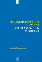 Deutschsprachige Romane Der Klassischen Moderne 3110189607 Book Cover