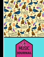 (music Journal): Beautiful Ducks & Geese Pattern Music Gift: Geese Wildlife Composition Journal for Musicians, Guitarists, Students 1698670257 Book Cover