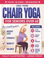 The Complete Guide to Chair Yoga for Seniors Over 60: 40+ Low-Impact Easy Exercises to Restore Strength, Mobility, Balance, and Lose Weight in 21 Days-Exercise Book for Weight Loss and Toning 199885504X Book Cover
