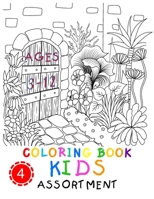 Coloring Book Kids Assortment Ages 3-12 4: Witch Coloring Pages Spaceman, People, Animal, Plants B08TS6NXGL Book Cover