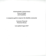 Your Money, Your Goals: Focus on People with Disabilities: A Companion Guide to Empower the Disability Community 0160944988 Book Cover