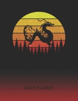 Daily Planner: Asian Dragon | 2020 - 2021 Daily Planner For 1 Year Of Planning | Retro Vintage Sunset Cover | January 20 - December 20 | Organizer ... | Plan Days, Set Goals & Get Stuff Done 1692278312 Book Cover