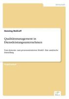 Qualitatsmanagement in Dienstleistungsunternehmen 3838643518 Book Cover