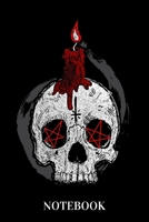 Notebook: Gothic Skull with Candle - Satan Pentagram 1652986685 Book Cover