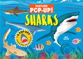 Nature Pop-Up! Sharks (Happy Fox Books) Pop-Up Book for Kids Ages 6 and Up - 8 Scenes, Fun Facts, and Interactive Elements in a Sturdy Hardcover 164124433X Book Cover