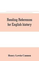 Reading references for English history 1023880725 Book Cover