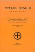 L'hymnaire De Saint-Sabas Ve-viiie Siecle: Le Manuscrit Georgien H2123. III. De La Nativite De Notre Seigneur Jesus-christ Au Samedi De Lazare (Patrologia Orientalis, 58) 2503600727 Book Cover