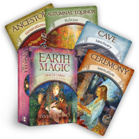 Earth Magic Oracle Cards: A 48-Card Deck and Guidebook 1401925359 Book Cover