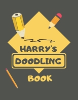 Harry's Doodle Book: Personalised Harry Doodle Book/ Sketchbook/ Art Book For Harrys, Children, Teens, Adults and Creatives | 100 Blank Pages For Full Creativity | A4 1676847731 Book Cover