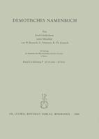 Demotisches Namenbuch: Lieferung 4 3882261951 Book Cover