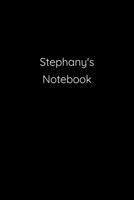 Stephany's Notebook: Notebook / Journal / Diary - 6 x 9 inches (15,24 x 22,86 cm), 150 pages. 1692277529 Book Cover