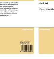 Deterministische Bedarfsermittlung 3656421455 Book Cover