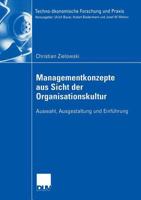 Managementkonzepte Aus Sicht Der Organisationskultur: Auswahl, Ausgestaltung Und Einfuhrung 3835002228 Book Cover