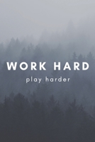 Work Hard Play Hard Cute Girl Notebook 166090160X Book Cover