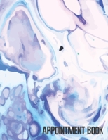 Appointment Book: Featuring daily weekly calendar with 15 minute hourly intervals (7am-9pm) for scheduling, Hair Stylists, Salons, and Nail Salons. (swirl marble) 170183958X Book Cover