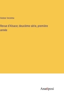 Revue d'Alsace; deuxième série, première année 3382710560 Book Cover