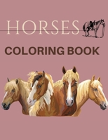Horses Coloring Book: ( Animal Coloring Books) Coloring Book B0BB56YHSH Book Cover