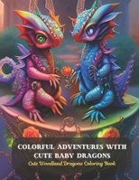Colorful Adventures with Cute Baby Dragons: Cute Woodland Dragons Coloring Book B0CFZJLQTK Book Cover