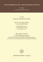Was leisten Kriterien für die Aufsatzbeurteilung?: Theoretische, empirische und praktische Aspekte des Gebrauchs von Kriterien und der Mehrfachbeurteilung nach globalem Ersteindruck 3531031929 Book Cover
