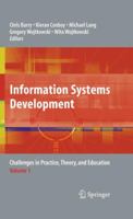 Information Systems Development: Challenges in Practice, Theory, and Education Volume 1 1441940227 Book Cover