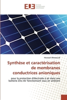 Synthèse et caractérisation de membranes conductrices anioniques 3659558354 Book Cover