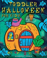 Toddler Halloween Coloring Book for Kids: Pages with Easy Coloring Illustrations for Creative and Happy Children B0BKJ96B7Q Book Cover