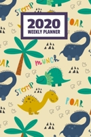 2020 Weekly Planner: January 2020 - December 2020, Calendar Agenda And Daily Schedule - Cool Dinosaur Dino (6"x9") 1701863871 Book Cover