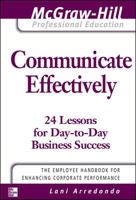 Communicating Effectively (The Briefcase Books) 0071364293 Book Cover