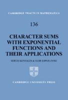 Character Sums with Exponential Functions and Their Applications 0521642639 Book Cover