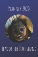 Planner 2020 - Year of The Dachshund: Weekly Organizer Book with Lined Journal for Reflection (50 weeks, 6x9, 106 pages, undated) Includes 50 Interesting Facts About Dachshunds! 1679059408 Book Cover