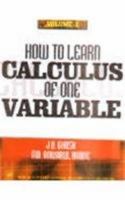 How to Learn Calculus of One Variable 8122415296 Book Cover