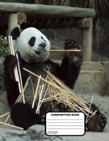 Panda Bear Composition Notebook 200 Blank Unruled Pages 8 1/2" x 11" 1974571513 Book Cover