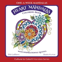 One-A-Week Heart Mandalas 1959924087 Book Cover