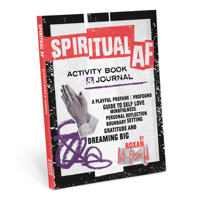 Knock Knock Spiritual AF Activity Book & Guided Journal 1683494164 Book Cover