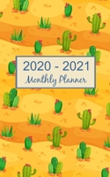2020 - 2021 Monthly Planner: Cactus 2020 Planner 169617225X Book Cover