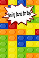 Writing Journal for Boys: Cool LEGO Pattern Notebook with Lined: Perfect for Prayer/Gratitude/Summer Camp/Travel or Daily Journal for ... & Write In (Boys Writing Journals) 1678958557 Book Cover