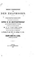 Eenige Opmerkingen Over Den Zelfmoord 1147894264 Book Cover