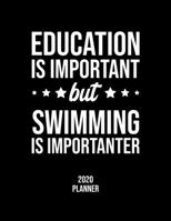 Education Is Important But Swimming Is Importanter 2020 Planner: Swimming Fan 2020 Calendar, Funny Design, 2020 Planner for Swimming Lover, Christmas Gift for Swimming Lover 1677119349 Book Cover