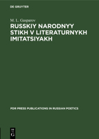 Russkiy Narodnyy Stikh V Literaturnykh Imitatsiyakh 3112327470 Book Cover