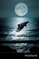 Notebook: Dolphin themed ruled Notebook / Journal / Diary / Composition Book / Planner / Log Book / Notes  - 6 x 9 inches (15,24 x 22,86 cm), 110 wide ruled pages with date line on top, glossy finish 1671837959 Book Cover