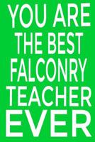 You are the best falconry teacher ever: Keep track of your falconry adventures Composition Book / Notebook / Journal ( 6" x 9" ), College Ruled / Lined Paper, for Falconry Enthusiasts Blank Lined Note 1080646957 Book Cover