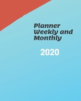 Planner Weekly and Monthly 2020: Weekly & Monthly Planner Jan 1, 2020 to Dec 31, 2020: (2020 Pretty Simple Planners) 1655562258 Book Cover