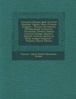 Clementis Romani Quae Ferunter Homiliae Viginti: Nunc Primum Integrae: Textum Ad Codicem Ottobonianum Constituit, Versionem Cotelerii Passim Correxit 1142682250 Book Cover